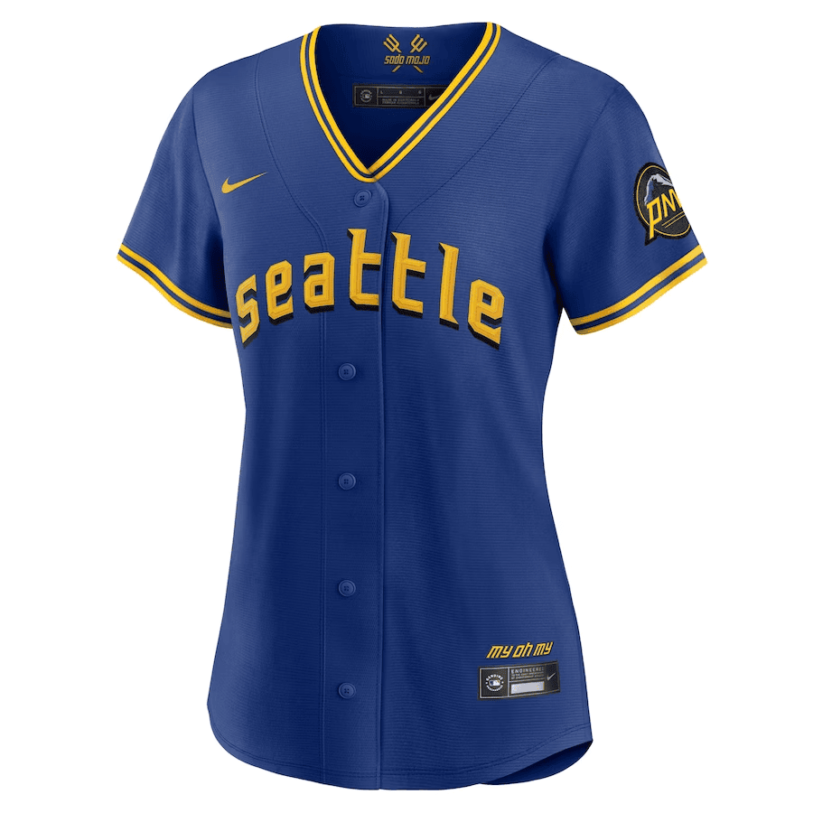 Ken Griffey Jr. 24 Seattle Mariners 2023 City Connect Game Jersey - Women's Royal