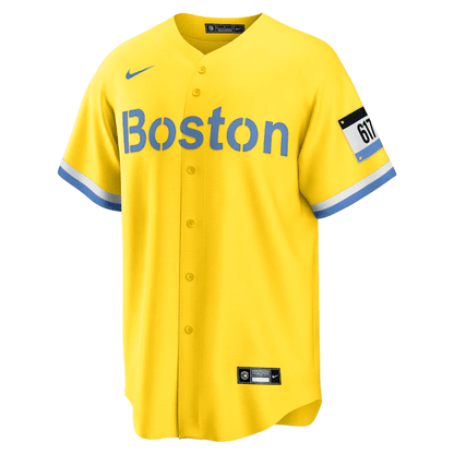 Xander Bogaerts 2 Boston Red Sox City Connect Jersey - Gold/Light Blue