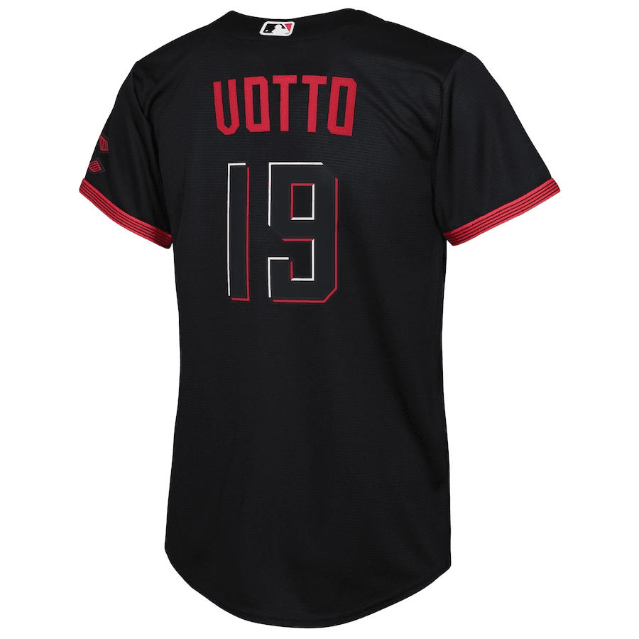 Joey Votto 19 Cincinnati Reds Youth 2023 City Connect Jersey - Black