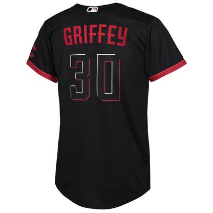 Ken Griffey Jr. 30 Cincinnati Reds Youth 2023 City Connect Jersey - Black
