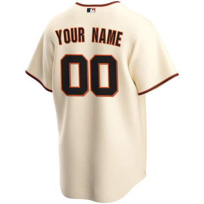San Francisco Giants Home Custom Men Jersey - Cream