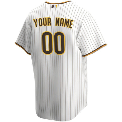 San Diego Padres Home Custom Men Jersey - White