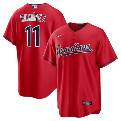 José Ramírez 11 Cleveland Guardians Alternate Player Jersey - Red