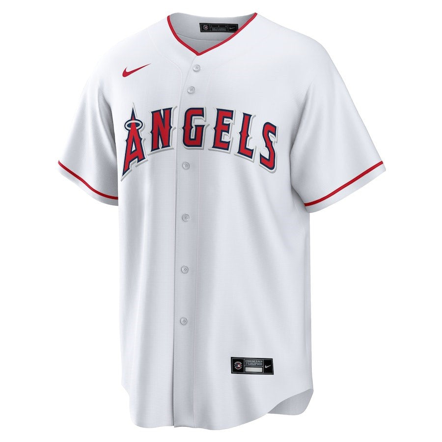 Mike Trout 27 Los Angeles Angels Home Player Name Jersey - White