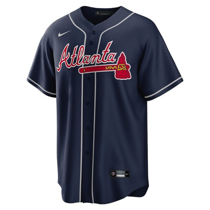 Matt Olson 28 Atlanta Braves Alternate Player Men Jersey - Navy