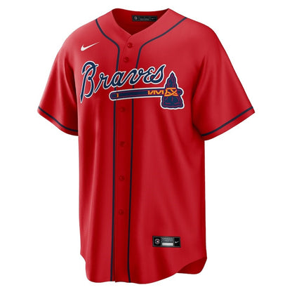 Eddie Rosario 8 Atlanta Braves Alternate Player Jersey - Red