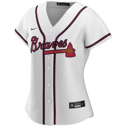 Atlanta Braves Women's Home Custom Jersey - White
