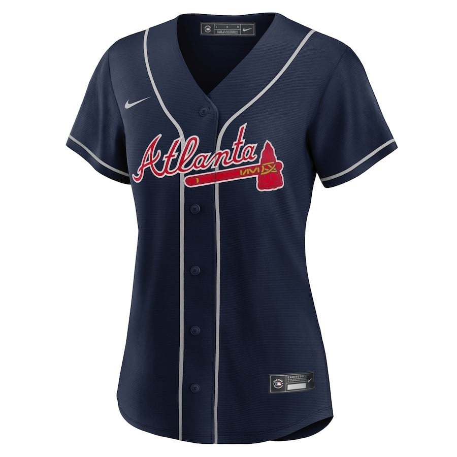 Atlanta Braves Women's Alternate Team Jersey - Navy