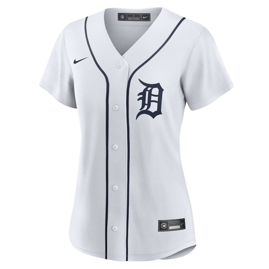 Detroit Tigers Women's Home Team Jersey - White
