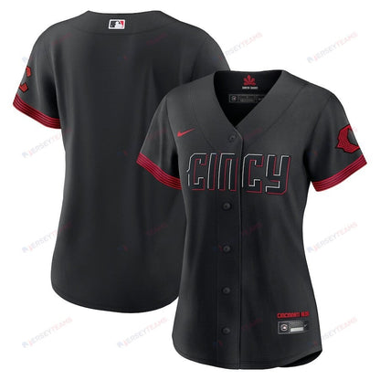 Cincinnati Reds Women's 2023 City Connect Jersey - Black