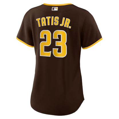 Fernando Tatís Jr. 23 San Diego Padres Women's Road Player Jersey - Brown