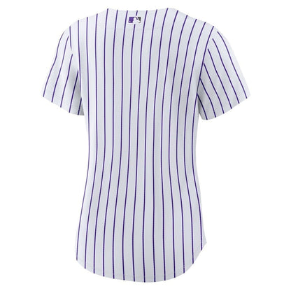 Colorado Rockies Women's Home Blank Jersey - White