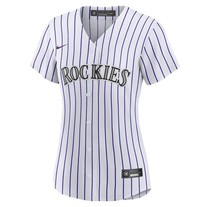 Charlie Blackmon 19 Colorado Rockies Women's Home Player Jersey - White