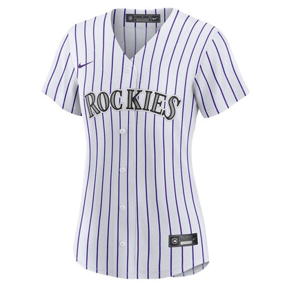 Kris Bryant 23 Colorado Rockies Women's Player Jersey - White/Purple