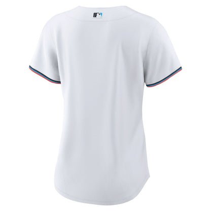Miami Marlins Women's Home Blank Jersey - White