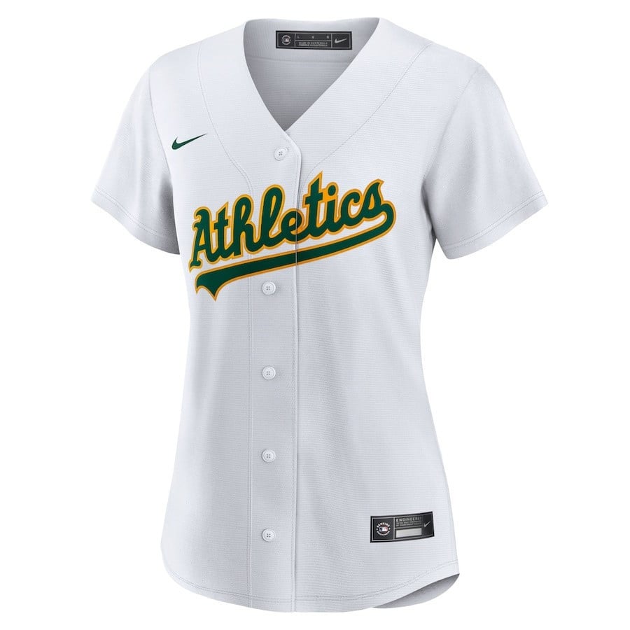 Khris Davis 2 Oakland Athletics Women's Home Player Jersey - White