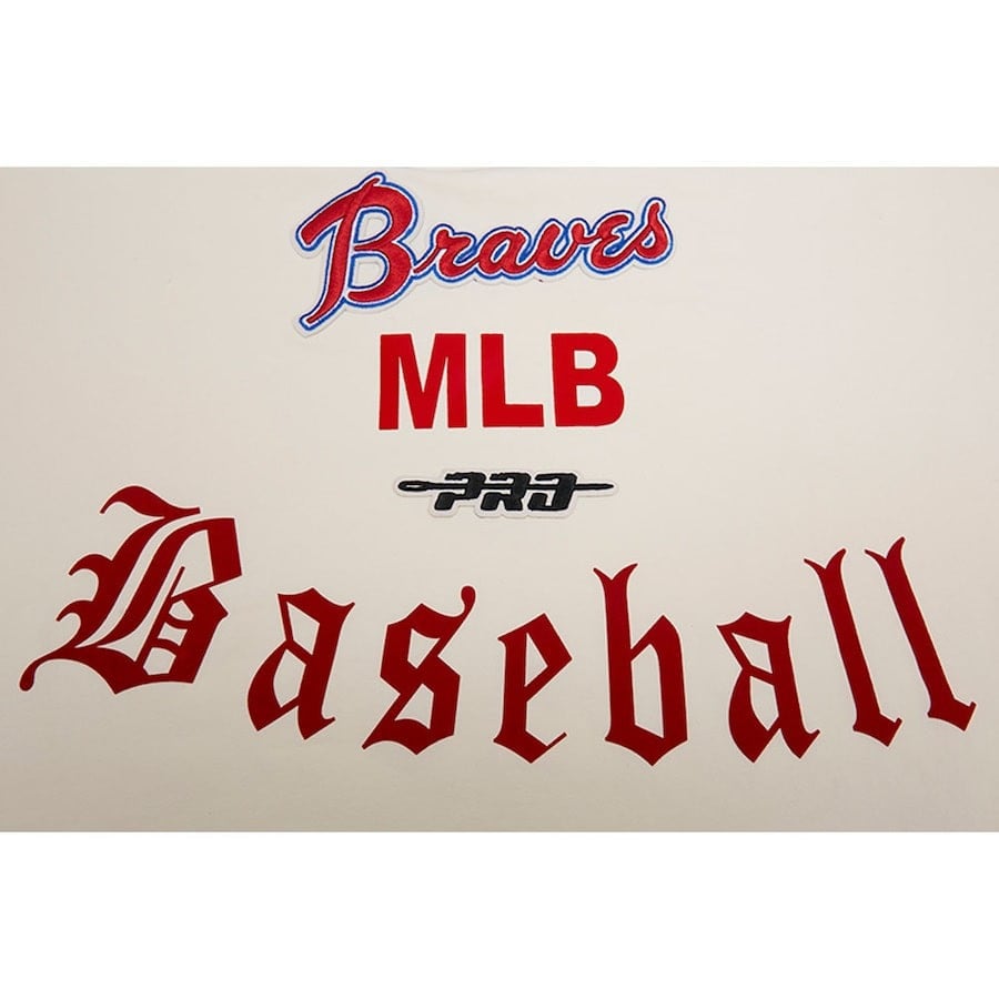 Atlanta Braves Pro Basketball T-Shirt - Cream