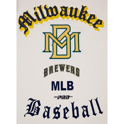 Milwaukee Brewers Pro Basketball T-Shirt - Cream