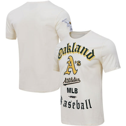 Oakland Athletics Pro Basketball T-Shirt - Cream