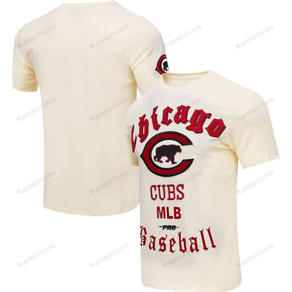 Chicago Cubs Pro Basketball T-Shirt - Cream