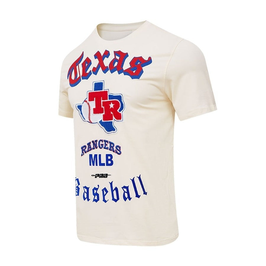 Texas Rangers Pro Basketball T-Shirt - Cream