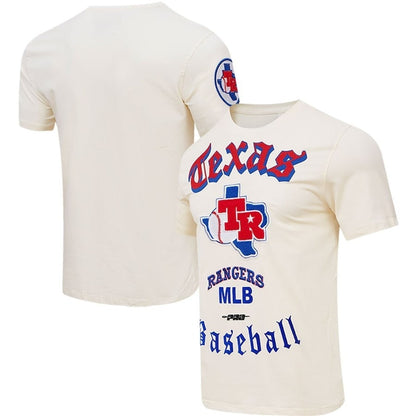 Texas Rangers Pro Basketball T-Shirt - Cream