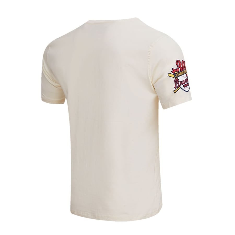 Atlanta Braves Pro Basketball T-Shirt - Cream