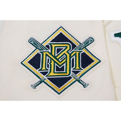 Milwaukee Brewers Pro Basketball T-Shirt - Cream