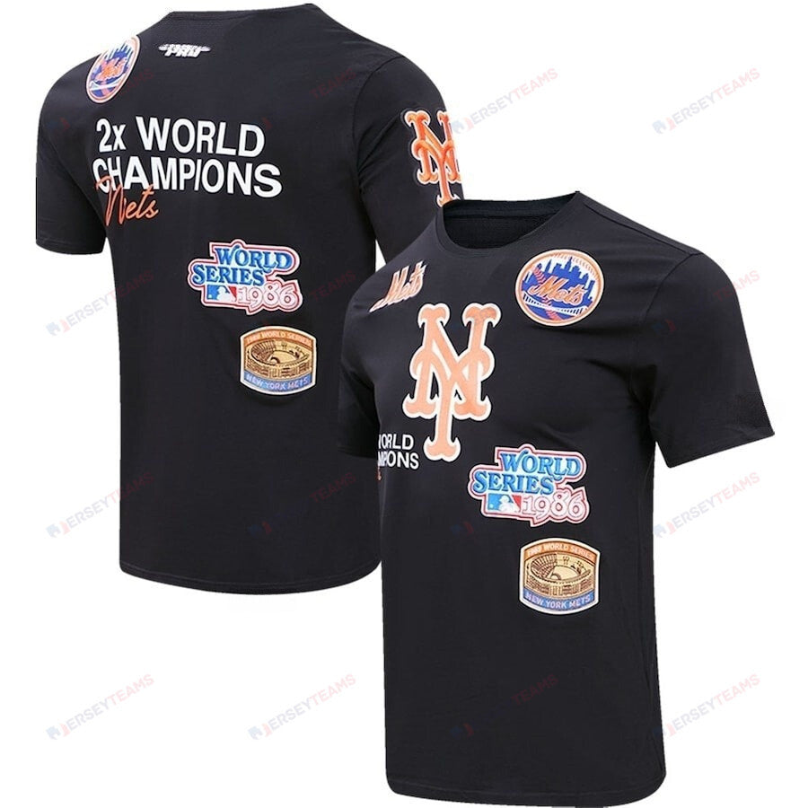 New York Mets Championship T-Shirt - Black