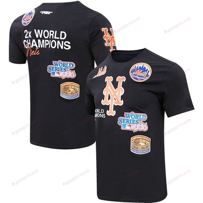 New York Mets Championship T-Shirt - Black