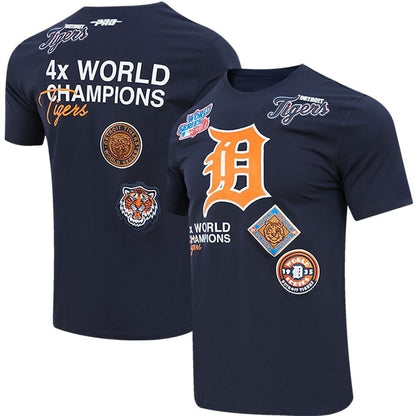 Detroit Tigers Championship T-Shirt - Navy