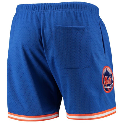 New York Mets Team Standard Logo Mesh Shorts - Royal