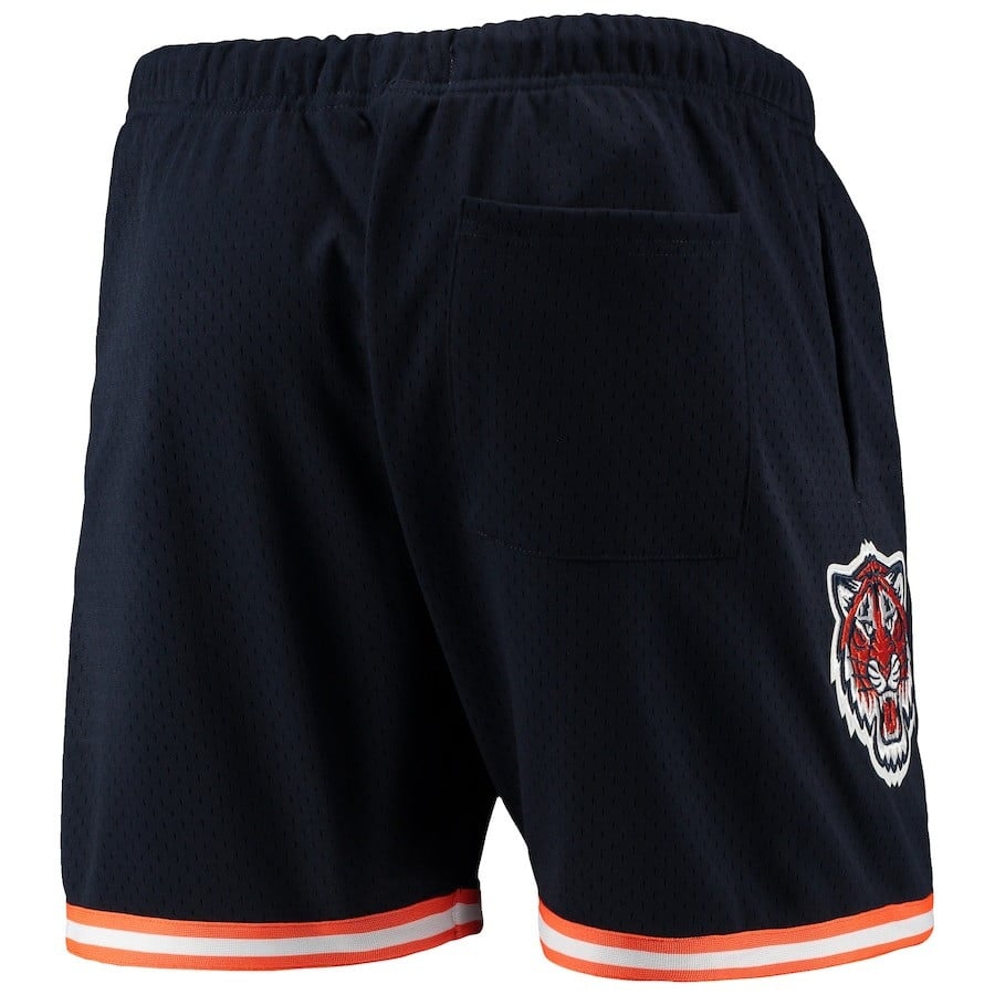 Detroit Tigers Team Standard Logo Mesh Shorts - Navy