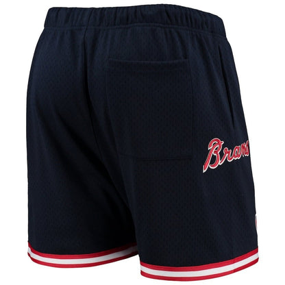 Atlanta Braves Team Standard Men Mesh Shorts - Navy