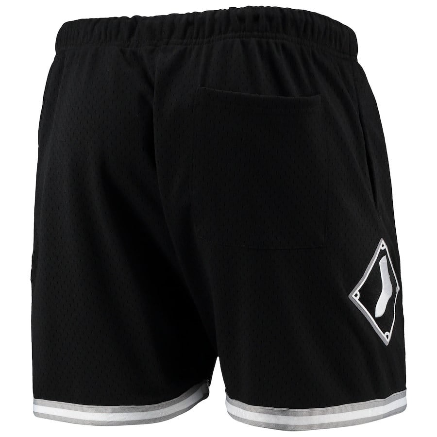Chicago White Sox Team Standard Logo Mesh Shorts - Black