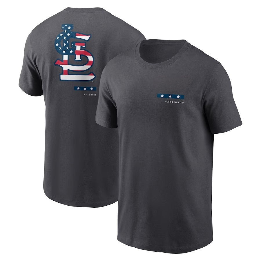 St. Louis Cardinals Americana T-Shirt - Anthracite