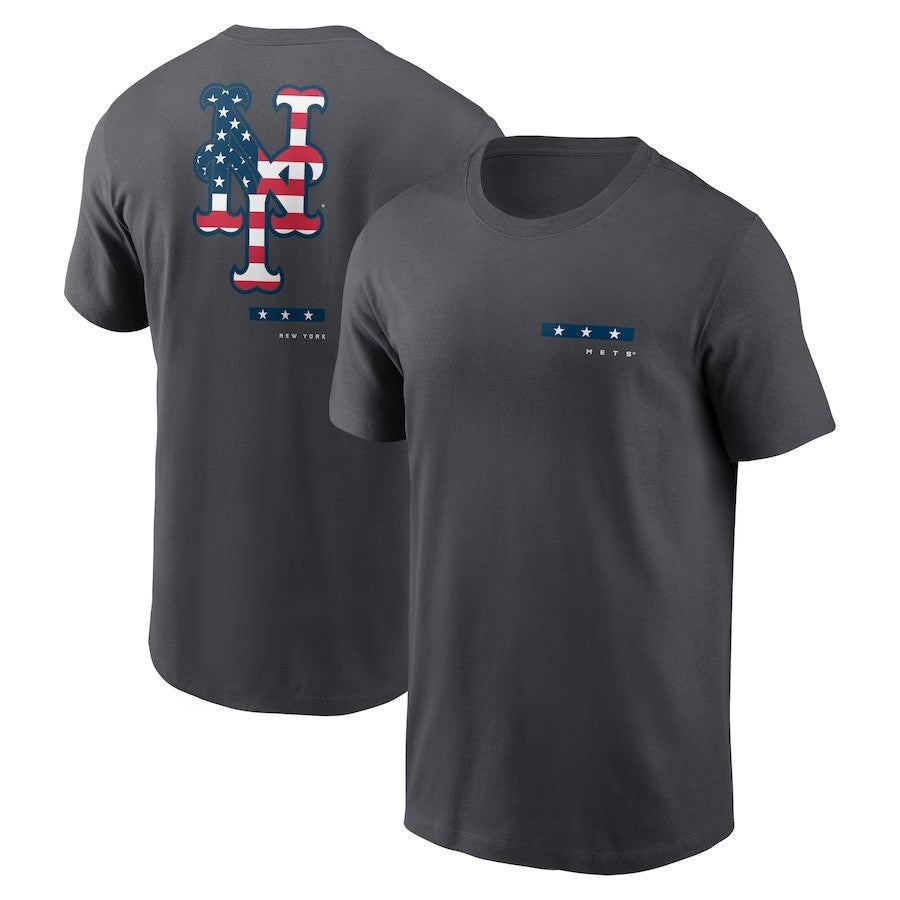 New York Mets Americana T-Shirt - Anthracite