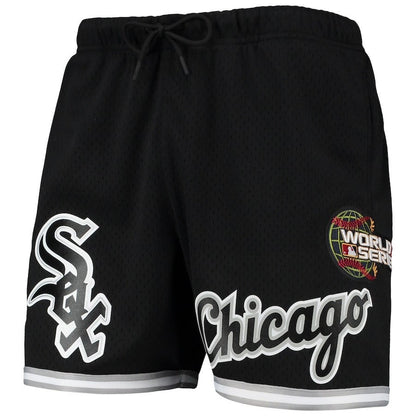 Chicago White Sox Team Logo Mesh Shorts - Black, Men