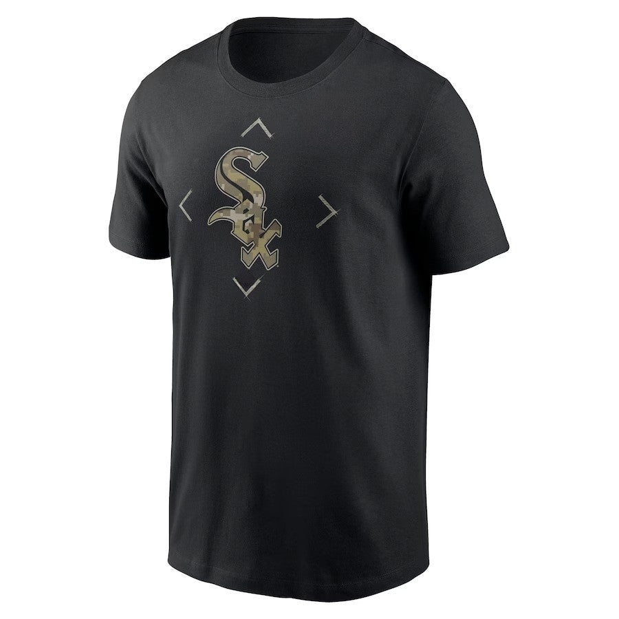Chicago White Sox Camo Logo T-Shirt - Black