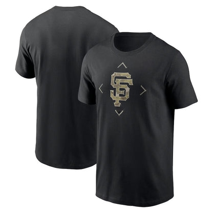 San Francisco Giants Camo Logo T-Shirt - Black