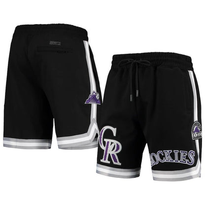 Colorado Rockies Team Logo Shorts - Black, Men