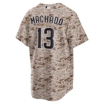 Manny Machado 13 San Diego Padres USMC Alternate Men Jersey - Camo