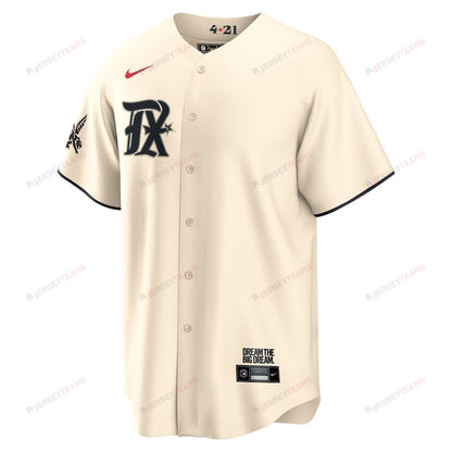 Ivan Rodriguez 7 Texas Rangers 2023 City Connect Flex Base Elite Jersey - Cream