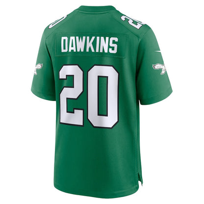 Brian Dawkins 20 Philadelphia Eagles Alternate Retired Game Men Jersey - Kelly Green