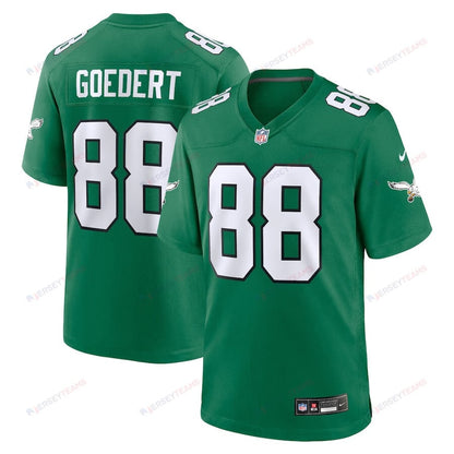 Dallas Goedert 88 Philadelphia Eagles Alternate Game YOUTH Jersey - Kelly Green