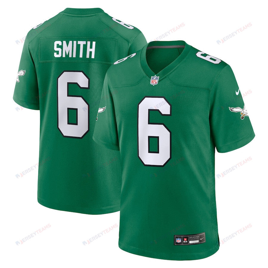 DeVonta Smith 6 Philadelphia Eagles Alternate Game YOUTH Jersey - Kelly Green
