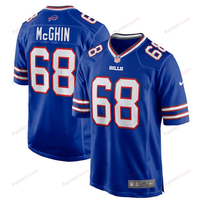 Garrett McGhin 68 Buffalo Bills Team Game Men Jersey - Royal