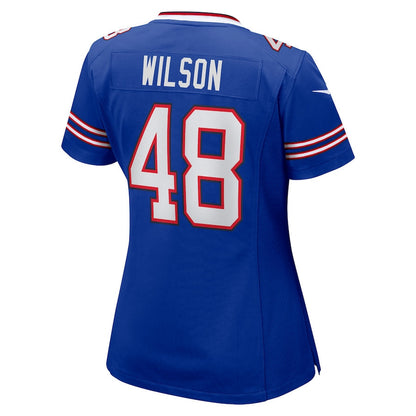 Joel Wilson 48 Buffalo Bills Women's Team Game Jersey - Royal