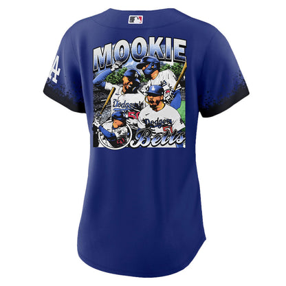 Mookie Betts 50 Los Angeles Dodgers Stadium 2023 City Connect Player Women Jersey - Royal