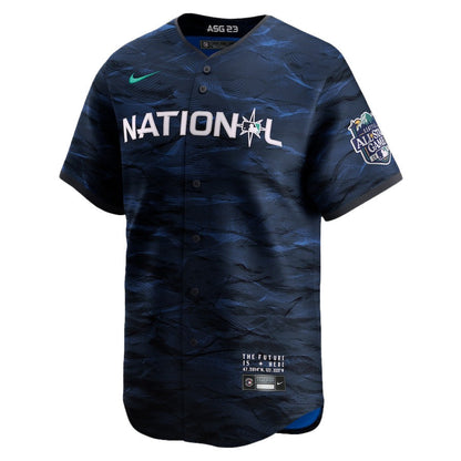 Freddie Freeman 5 Los Angeles Dodgers Signed Logo 2023 All-Star Game Limited Player Men Jersey - Royal